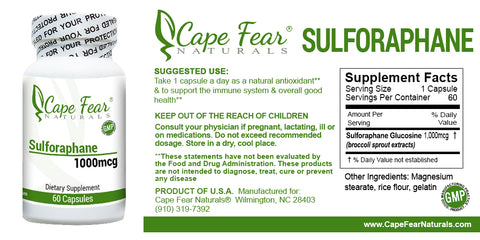 <b><font color=red>NEW PRODUCT  </font></b>Sulforaphane - Cape Fear Naturals, LLC